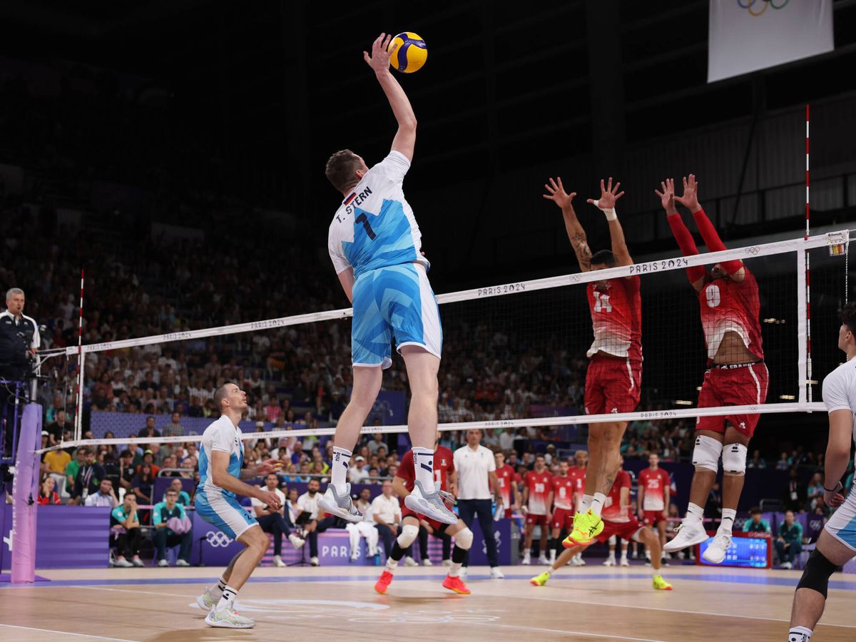 Voleibol de Pista - Jugadores en acción